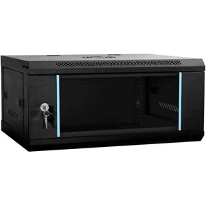 Network Cabinet with Storage Black 60 x 35 x 28 cm Steel Vidaxl Network Cabinet with Storage Black 60 x 35 x 28 cm Steel Vidaxl
