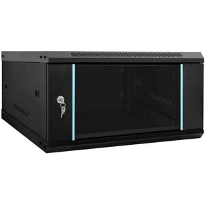 Network Cabinet with Storage Black 60 x 60 x 35 cm Steel Vidaxl Network Cabinet with Storage Black 60 x 60 x 35 cm Steel Vidaxl