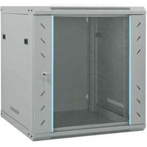 Network Cabinet with Storage Grey 60 x 45 x 65 cm Steel Vidaxl Network Cabinet with Storage Grey 60 x 45 x 65 cm Steel Vidaxl