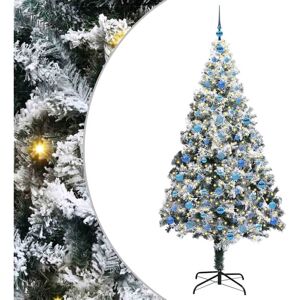 Artificial Christmas Tree with 300 LEDs with Stand Green 210 cm vidaXL Artificial Christmas Tree with 300 LEDs with Stand Green 210 cm vidaXL