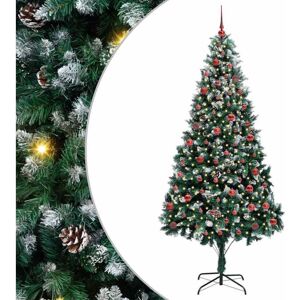Artificial Christmas Tree with 300 LEDs with Stand Green 210 cm vidaXL Artificial Christmas Tree with 300 LEDs with Stand Green 210 cm vidaXL