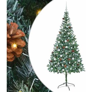 Artificial Christmas Tree with Stand Green 210 cm PVC and Steel vidaXL Artificial Christmas Tree with Stand Green 210 cm PVC and Steel vidaXL
