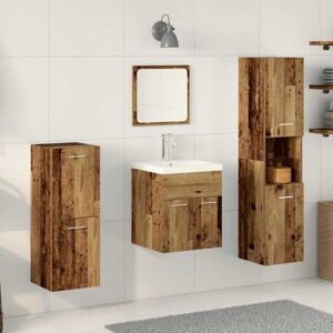 Bathroom Furniture Set 5 pcs Old Wood 41 x 38.5 x 46 cm vidaXL Bathroom Furniture Set 5 pcs Old Wood 41 x 38.5 x 46 cm vidaXL