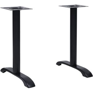 Bistro Table Legs 2 pcs Black 61x8x72 cm Cast Iron vidaXL Bistro Table Legs 2 pcs Black 61x8x72 cm Cast Iron vidaXL