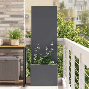 Garden Privacy Screen Anthracite 50 x 140 cm Cold-rolled steel vidaXL Garden Privacy Screen Anthracite 50 x 140 cm Cold-rolled steel vidaXL