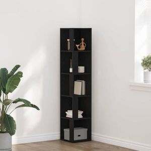 Vidaxl - Corner Shelves Black oak 33 x 33 x 164.5 cm Engineered Wood Vidaxl - Corner Shelves Black oak 33 x 33 x 164.5 cm Engineered Wood