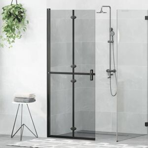 Walk-in shower wall Black and dark transparent 80 x 190 cm vidaXL Walk-in shower wall Black and dark transparent 80 x 190 cm vidaXL