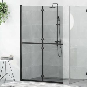 Walk-in shower wall Black and dark transparent 120 x 190 cm vidaXL Walk-in shower wall Black and dark transparent 120 x 190 cm vidaXL