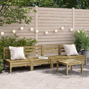 Vidaxl - Garden Sofas Armless 4 pcs Impregnated Wood Pine Vidaxl - Garden Sofas Armless 4 pcs Impregnated Wood Pine