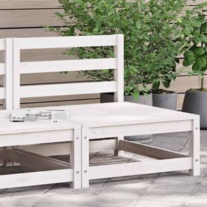 Vidaxl - Garden Sofa Armless White 70x70x67 cm Solid Wood Pine Vidaxl - Garden Sofa Armless White 70x70x67 cm Solid Wood Pine