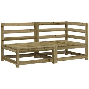 Vidaxl - Garden Sofa 2-Seater Impregnated Wood Pine Vidaxl - Garden Sofa 2-Seater Impregnated Wood Pine