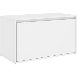 Hall Bench 80x40x45 cm White Engineered Wood vidaXL Hall Bench 80x40x45 cm White Engineered Wood vidaXL