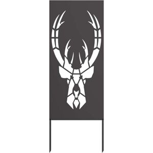 Garden Decorative Panel Black 50 x 140 cm Cold-rolled steel Vidaxl Garden Decorative Panel Black 50 x 140 cm Cold-rolled steel Vidaxl