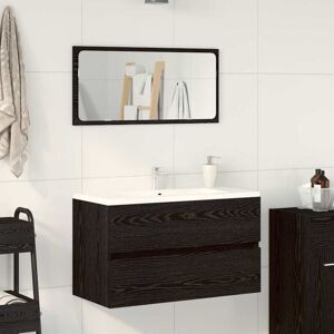 Bathroom Furniture Set 2 pcs Black Oak 80 x 38.5 x 45 cm Vidaxl Bathroom Furniture Set 2 pcs Black Oak 80 x 38.5 x 45 cm Vidaxl