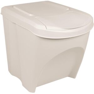 vidaXL 75 L White Stackable Trash Bin - Trash Bin vidaXL 75 L White Stackable Trash Bin - Trash Bin