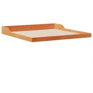 Bed Frame Wax brown 180 x 210 cm Solid pine wood Vidaxl Bed Frame Wax brown 180 x 210 cm Solid pine wood Vidaxl