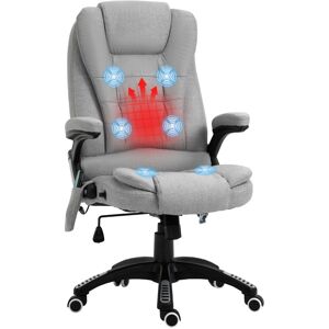 Vinsetto - Office Chair w/ Heating Massage Points Relaxing Reclining Light Grey Vinsetto - Office Chair w/ Heating Massage Points Relaxing Reclining Light Grey