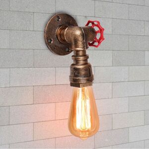 AXHUP Vintage Applique Mural E27 en Fer Luminaire Lampe Industrielle pour Salon Couloir Escalier Rouille AXHUP Vintage Applique Mural E27 en Fer Luminaire Lampe Industrielle pour Salon Couloir Escalier Rouille