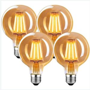 Dewdat - Vintage E27 led Bulb, E27 Vintage 4W G80 Bulb,Vintage E27 Warm White 2700K Bulb, led Bulb Vintage Idal For Pendant, Table Lamp, Wall Lamp Dewdat - Vintage E27 led Bulb, E27 Vintage 4W G80 Bulb,Vintage E27 Warm White 2700K Bulb, led Bulb Vintage Idal For Pendant, Table Lamp, Wall Lamp