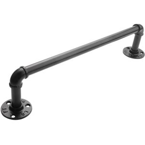 Tlily - Vintage Industrial Pipe Towel Holder Wall Mounted Metal Rack Bar Bathroom Hanging Hanger Accessories Black Tlily - Vintage Industrial Pipe Towel Holder Wall Mounted Metal Rack Bar Bathroom Hanging Hanger Accessories Black