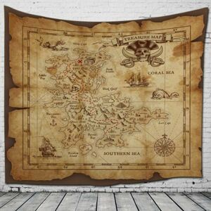 SOLEIL Vintage Pirate Map Wall Tapestry 3 D Printed Fabric,Indian Bohemian Hippie Trippy Large Large Modern Homes Wall Decor For Man Living Room Bedroom SOLEIL Vintage Pirate Map Wall Tapestry 3 D Printed Fabric,Indian Bohemian Hippie Trippy Large Large Modern Homes Wall Decor For Man Living Room Bedroom