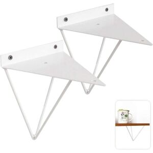 TINOR Vintage Triangle Bracket 2PCS Gold/White/Black Shelf Bracket Metal Wall Mounted Decorative Wrought Iron Shelf Support for Bathroom Kitchen Hotel Bar, TINOR Vintage Triangle Bracket 2PCS Gold/White/Black Shelf Bracket Metal Wall Mounted Decorative Wrought Iron Shelf Support for Bathroom Kitchen Hotel Bar,