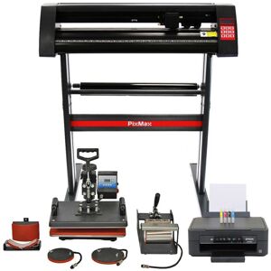 PIXMAX Vinyl Cutter Sublimation Printer 5 in 1 Heat Press t Shirt PIXMAX Vinyl Cutter Sublimation Printer 5 in 1 Heat Press t Shirt