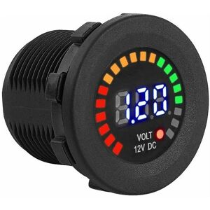 HOOPZI Voltmeter, 12V Motorcycle Car led Digital Display Voltmeter Voltage Waterproof Voltmeter Gauge Digital Display Black Car Battery Voltage Gauge HOOPZI Voltmeter, 12V Motorcycle Car led Digital Display Voltmeter Voltage Waterproof Voltmeter Gauge Digital Display Black Car Battery Voltage Gauge