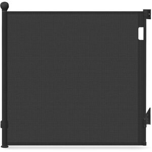 VOUNOT Retractable Stair Gate for Baby, Mesh Dog Gate Extend to 180cm, Black VOUNOT Retractable Stair Gate for Baby, Mesh Dog Gate Extend to 180cm, Black
