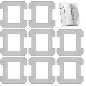 AIPERQ W1 8 Pack Washable Microfiber Cleaning Cloths W1 Pro Accessory Kit for Ecovacs Winbot W1 W1 Pro Series Window Robot Vacuum Cleaner AIPERQ W1 8 Pack Washable Microfiber Cleaning Cloths W1 Pro Accessory Kit for Ecovacs Winbot W1 W1 Pro Series Window Robot Vacuum Cleaner