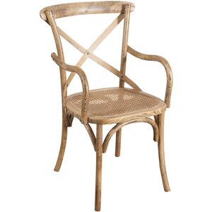Biscottini - Vintage Thonet wood and rattan chair 89x50x43 cm Rustic bedroom armchair with armrests Kitchen dining room chair Modern chair Biscottini - Vintage Thonet wood and rattan chair 89x50x43 cm Rustic bedroom armchair with armrests Kitchen dining room chair Modern chair