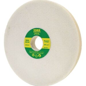 York - 127X6X31.75MM WA100KV Medium White Aluminium Oxide Bench Grinding Wheel York - 127X6X31.75MM WA100KV Medium White Aluminium Oxide Bench Grinding Wheel
