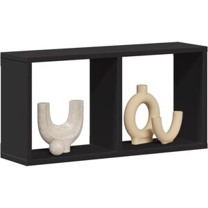 Wall Cabinet 60x16x30 cm Black Engineered Wood Vidaxl Wall Cabinet 60x16x30 cm Black Engineered Wood Vidaxl