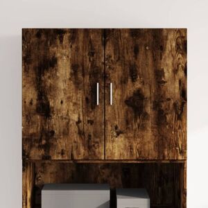 Vidaxl - Wall Cabinet Smoked Oak 80x42.5x64 cm Engineered Wood Vidaxl - Wall Cabinet Smoked Oak 80x42.5x64 cm Engineered Wood
