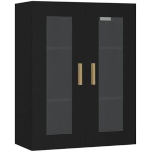 JINLEFU Hanging Wall Cabinet Black 69.5x34x90 cm vidaXL JINLEFU Hanging Wall Cabinet Black 69.5x34x90 cm vidaXL