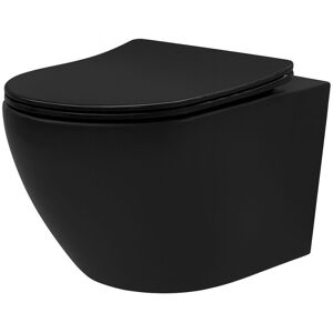 REA - wall-hung toilet bowl carlo mini tornado nf 35 black REA - wall-hung toilet bowl carlo mini tornado nf 35 black