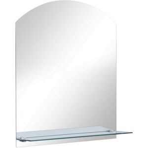 Wall Mirror with Shelf 30x50 cm Tempered Glass vidaXL Wall Mirror with Shelf 30x50 cm Tempered Glass vidaXL