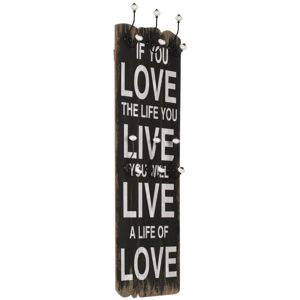 Wall-mounted Coat Rack with 6 Hooks 120x40 cm love live Vidaxl Wall-mounted Coat Rack with 6 Hooks 120x40 cm love live Vidaxl