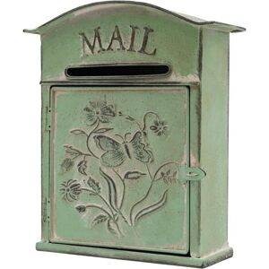 CNCEST Wall Mounted Mailbox, Post Box Wall Mounted Waterproof Vintage mailbox Antique English Cast Mailboxes with Loackable Latch Retro Mail Post Box for CNCEST Wall Mounted Mailbox, Post Box Wall Mounted Waterproof Vintage mailbox Antique English Cast Mailboxes with Loackable Latch Retro Mail Post Box for