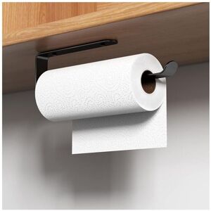 Linghhang - Wall Mounted Paper Towel Holder for Kitchen Bathroom, Self Adhesive Aluminum Holder No Drilling, Suitable for Bathroom (Black) Linghhang - Wall Mounted Paper Towel Holder for Kitchen Bathroom, Self Adhesive Aluminum Holder No Drilling, Suitable for Bathroom (Black)
