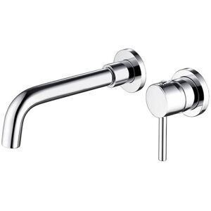 Mumu - Wall-Mounted Sink Faucet, High-Quality Brass Wall-Mounted Mixer Tap, Concealed Bathroom Faucet, 360° Rotation Cold and Hot Faucet, Chrome Mumu - Wall-Mounted Sink Faucet, High-Quality Brass Wall-Mounted Mixer Tap, Concealed Bathroom Faucet, 360° Rotation Cold and Hot Faucet, Chrome