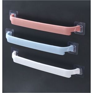 AIPERQ Wall mounted towel holder without drilling (3 pieces, white + blue + pink) AIPERQ Wall mounted towel holder without drilling (3 pieces, white + blue + pink)