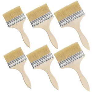BEIJIYI Wall Painting Brushes (Set of 6) - 3-Band Set 4 to 6 Inch - Flat Paint Brush for Painting on Chips, Silicone, Chalk, Stains, Paints, Glues BEIJIYI Wall Painting Brushes (Set of 6) - 3-Band Set 4 to 6 Inch - Flat Paint Brush for Painting on Chips, Silicone, Chalk, Stains, Paints, Glues