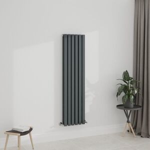 WarmeHaus Anthracite 1600x410mm Radiator Double Grey Flat Panel WarmeHaus Anthracite 1600x410mm Radiator Double Grey Flat Panel