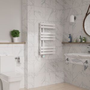 Warmehaus - WiFi Electric Towel Rail Timer d Tube 800x450mm White Warmehaus - WiFi Electric Towel Rail Timer d Tube 800x450mm White