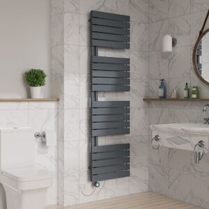Warmehaus - WiFi Thermostatic Electric Towel Rail Flat 1800x500mm Sand Grey Warmehaus - WiFi Thermostatic Electric Towel Rail Flat 1800x500mm Sand Grey