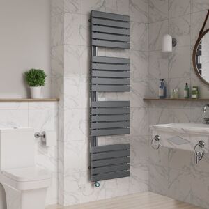 Warmehaus - WiFi Thermostatic Electric Towel Rail Flat 1800x500mm Gunmetal Warmehaus - WiFi Thermostatic Electric Towel Rail Flat 1800x500mm Gunmetal