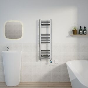 Warmehaus - Thermostatic Towel Rail Straight Timer Chrome 1000x300mm Warmehaus - Thermostatic Towel Rail Straight Timer Chrome 1000x300mm