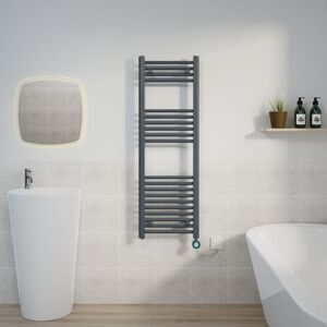Warmehaus - Thermostatic Towel Rail Straight Timer Sand Grey 1200x400mm Warmehaus - Thermostatic Towel Rail Straight Timer Sand Grey 1200x400mm