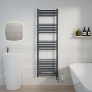 Warmehaus - Thermostatic Towel Rail Straight Timer Sand Grey 1600x500mm Warmehaus - Thermostatic Towel Rail Straight Timer Sand Grey 1600x500mm